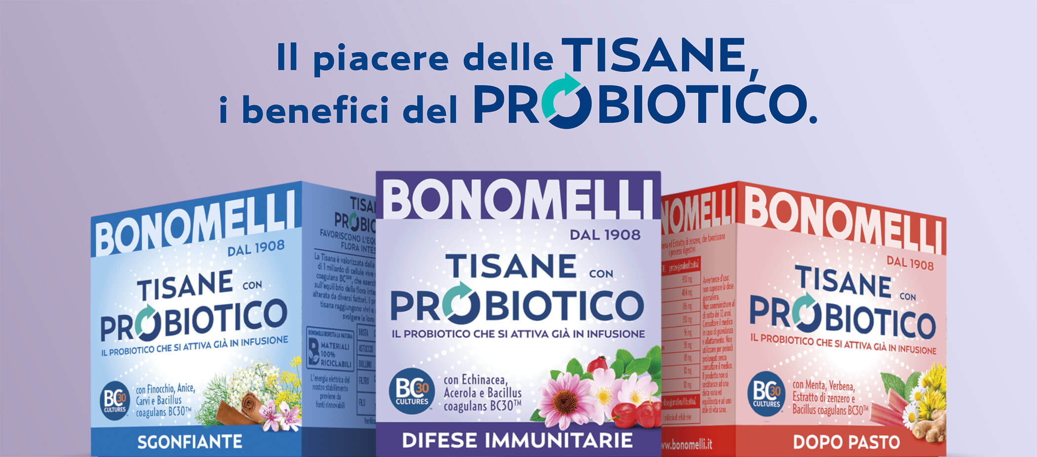 TISANE PROBIOTICO SGONFIANTE - BONOMELLI Srl - Pharmangelini